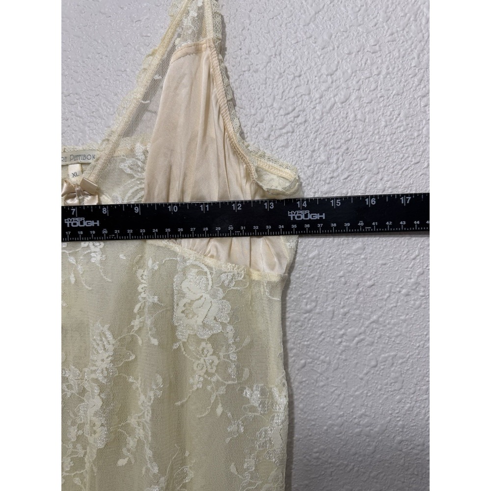 Claire Pettibone Lace Slip Sheer Full Xl Vintage Dainty Chic Victorian Feminine - Picture 3 of 8